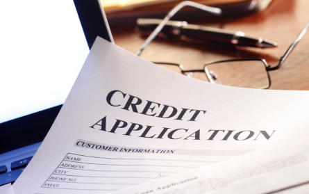 credit application on desk