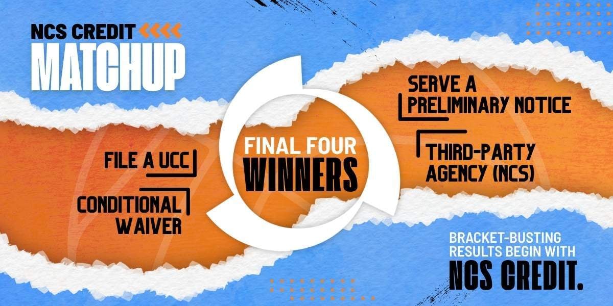 NCS Credit March Madness bracket final four winners