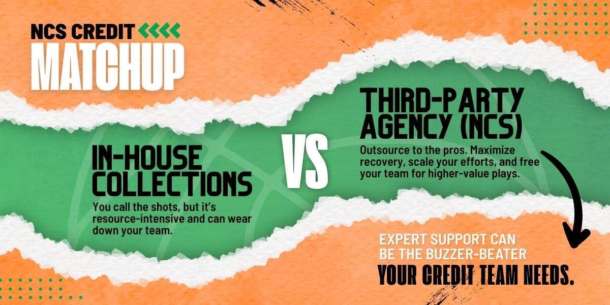 Third-party collections agency vs. in-house collections matchup
