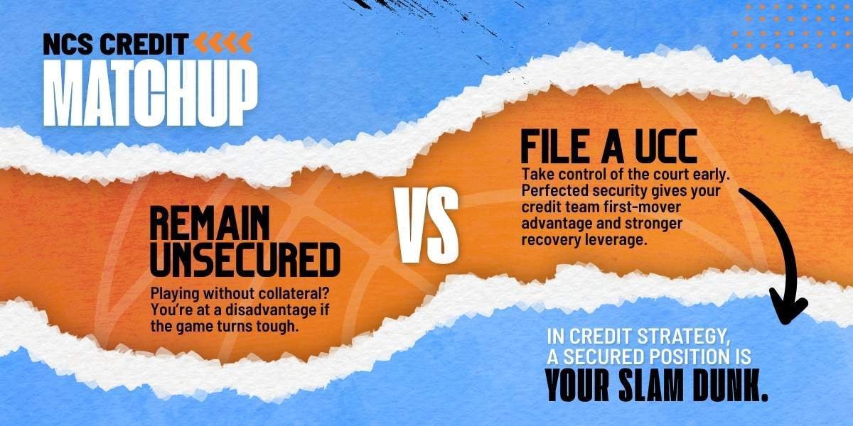UCC filing vs. remaining unsecured credit strategy matchup