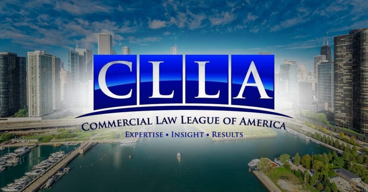 CLLA logo with Chicago skyline in background