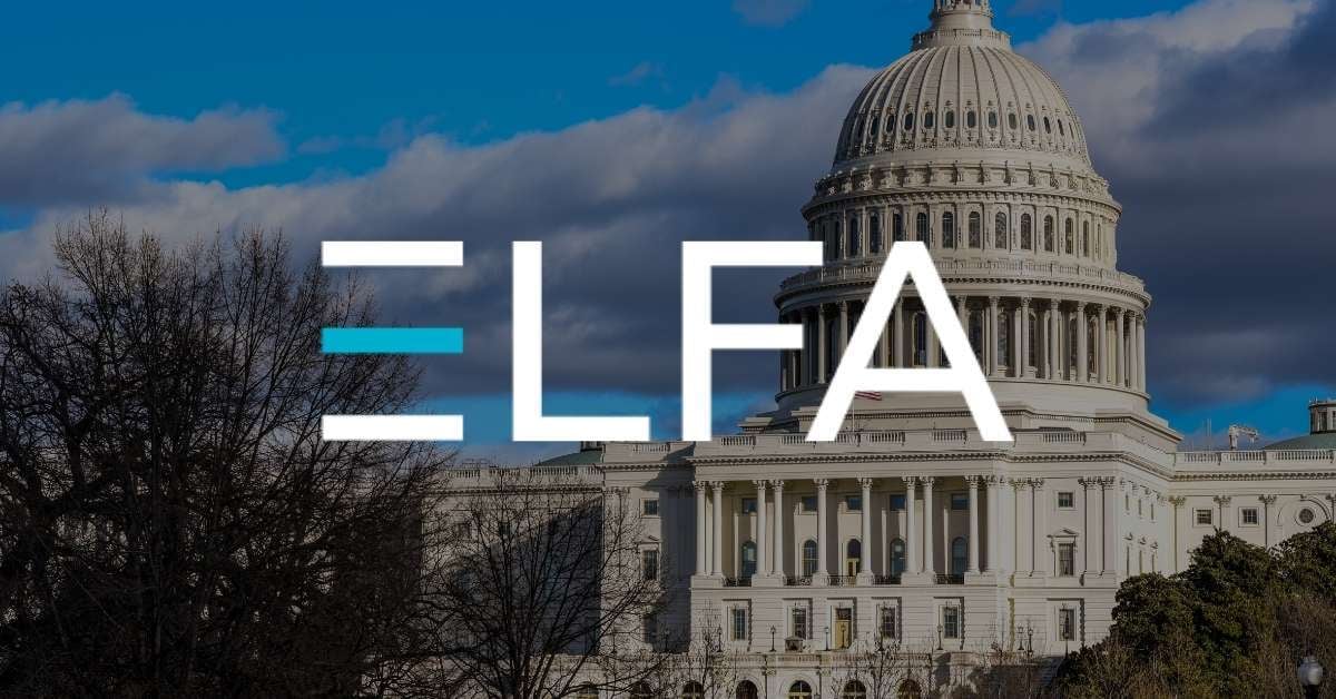 capital building in background with ELFA logo in foreground