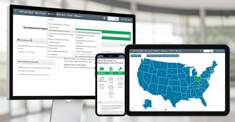 Screen Shots of the National Lien Digest