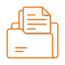 Supporting Documentation Icon Orange