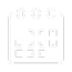 calendar icon white