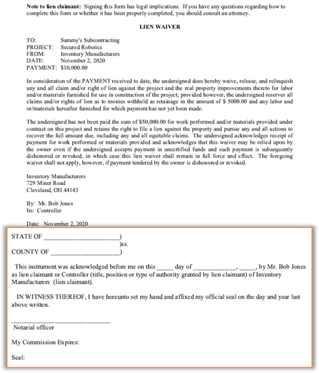 States that Require Lien Waivers to be Notarized - NCS Credit