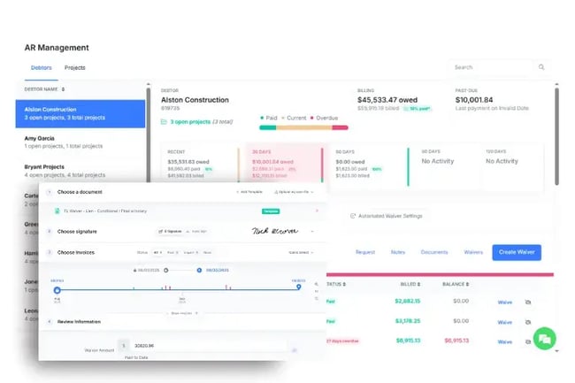 ncs credit lien waiver accounts receivable tool dashboard
