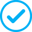Blue checkmark icon