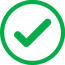 green checkmark in circle
