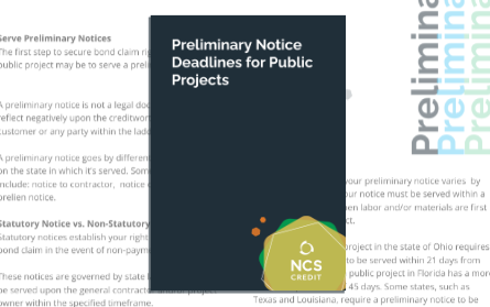 Notice Deadlines for Public Projects