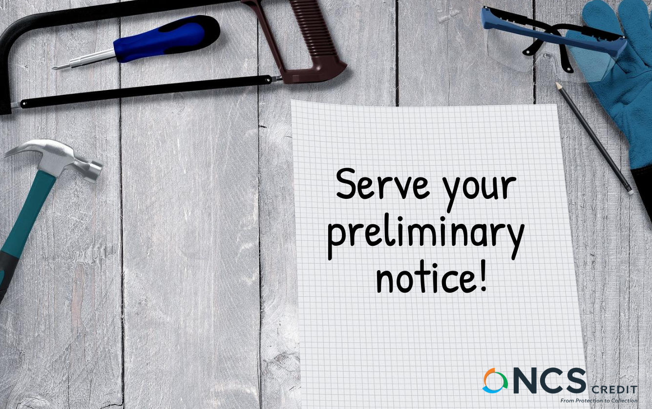 Serve Notice After First Furnishing