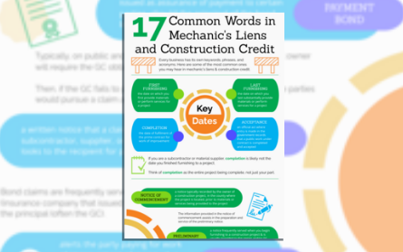 Common Words in Mechanic's Liens and Construction Credit