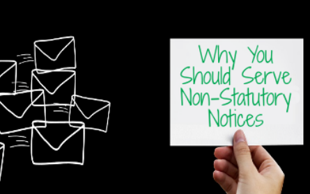 why you should serve non-statuatory notices graphic