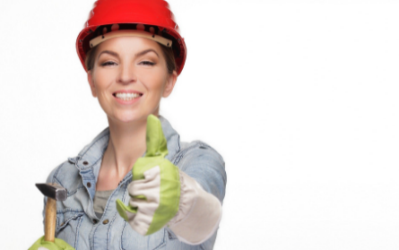 female construction worker