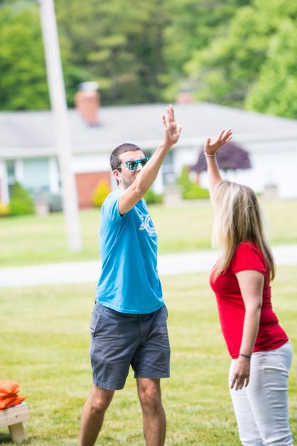 ncs credit team members at a july 4th gathering