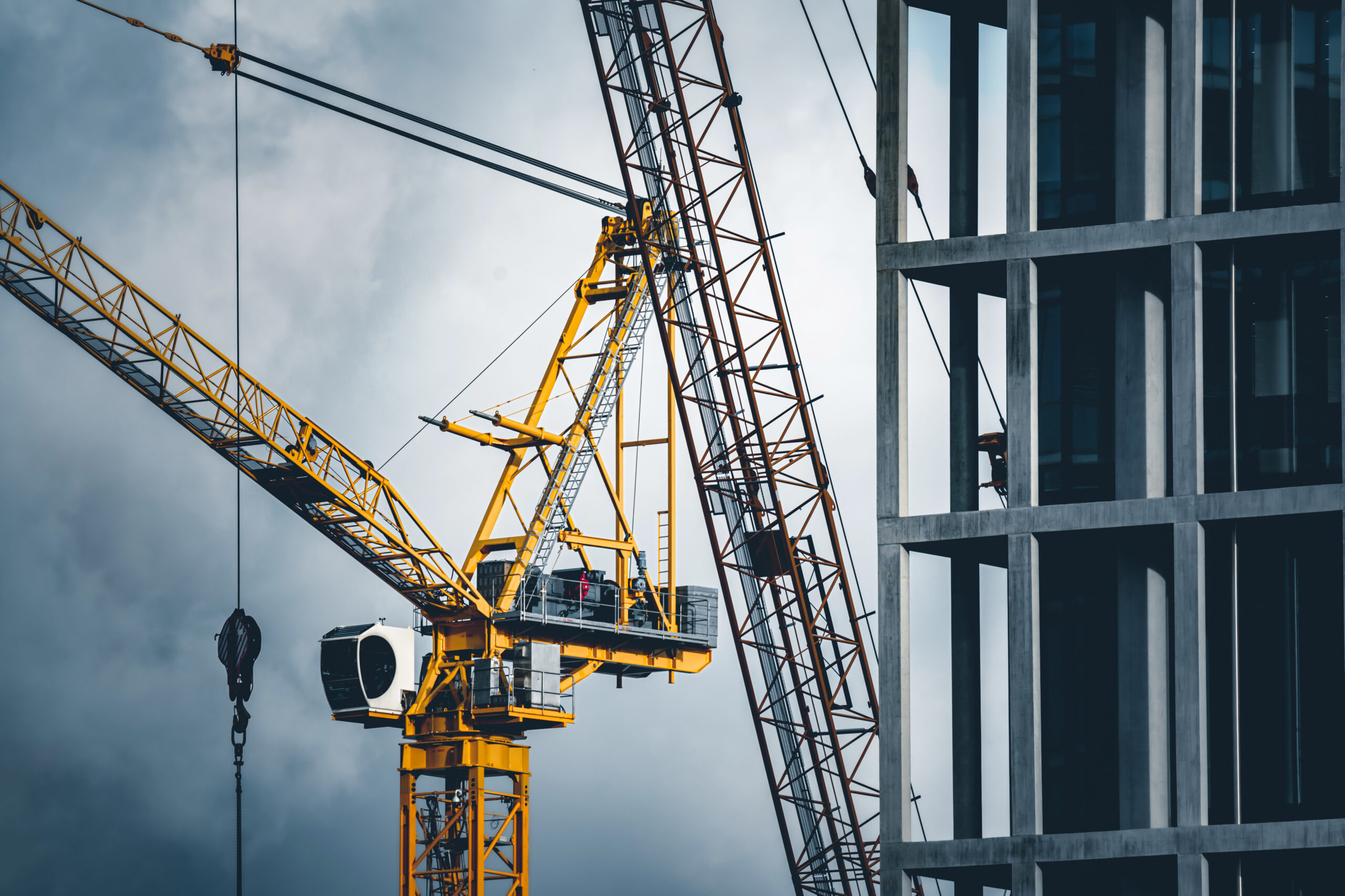 crane against skyline